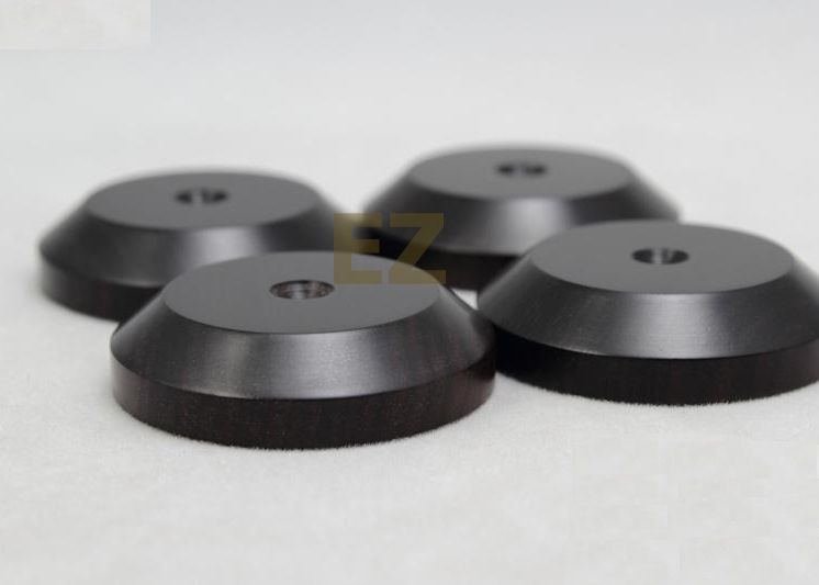 4x Ebony 33x8mm Wooden Speaker Spike Mat Base Pad Shoe Isolation HIFI