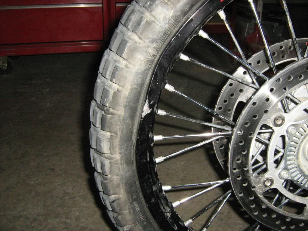 Best way to straighten a DENTED rim Adventure Rider