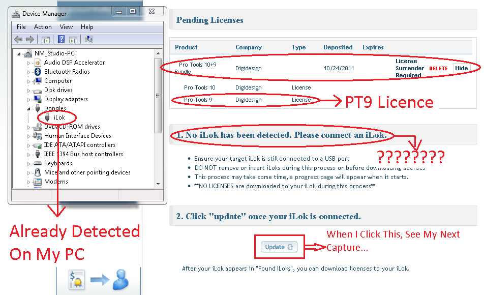 driver setup ilok 64 bit