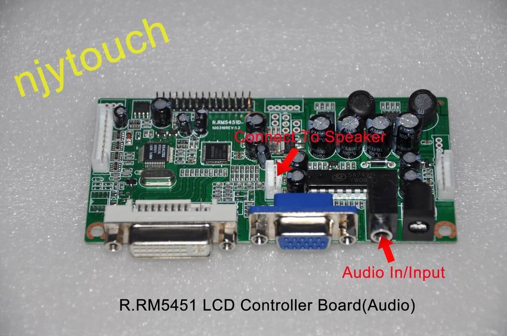 ... LCD Controller logic Board LVDS DVI VGA DIY Circuit Converter Scratch