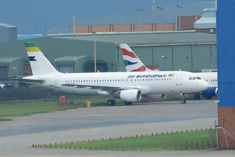 Air Zimbabwe Airbus A320 in Johannesburg, South Africa