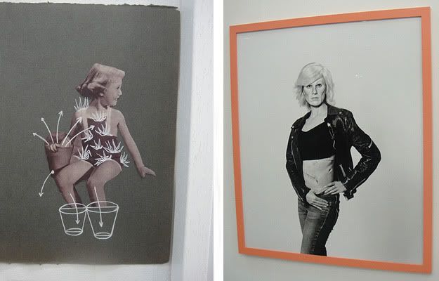 Eva Kotatkova - untitled 2010 and Gillian Wearing - Me as Warhol in Drag with Scar 2010 exhibited at the Frieze Art Fair 2010