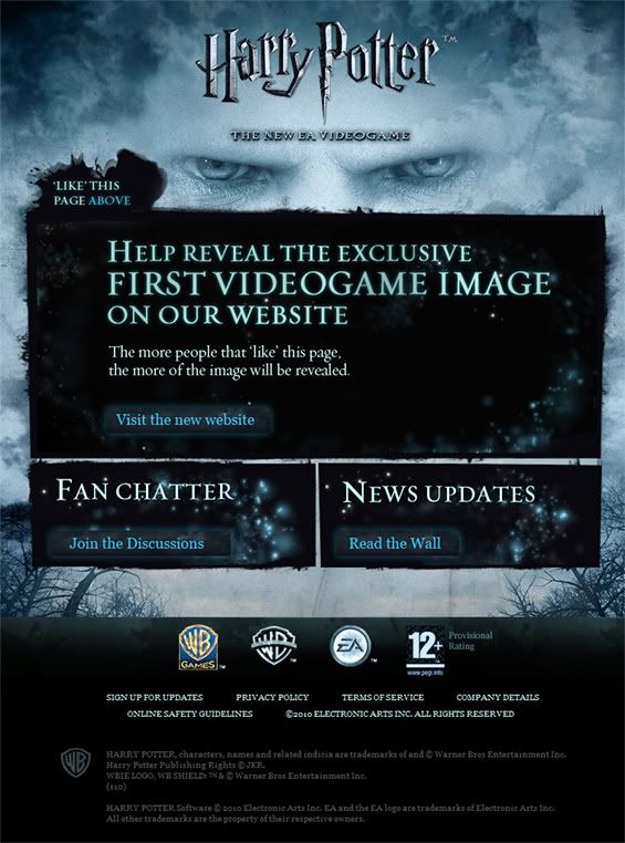 Designer dan's latest work, producing a teaser campaign for the Harry Potter and the Deathly Hallows - part 1 the Videogame