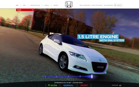 Honda CRZ interactive 3D Model developed by Collective London
