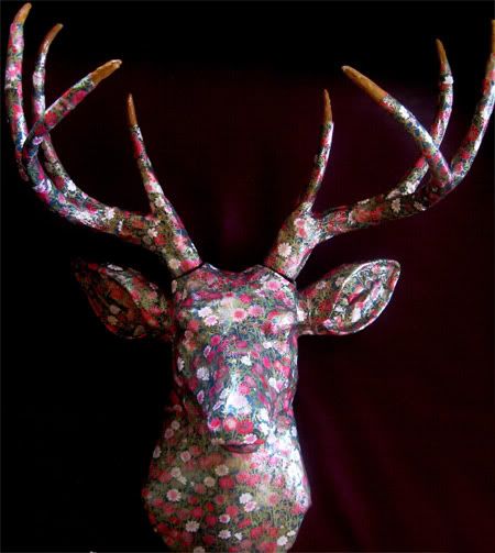 Jennifer Khoshbin Deer Trophy Project, flower pattern