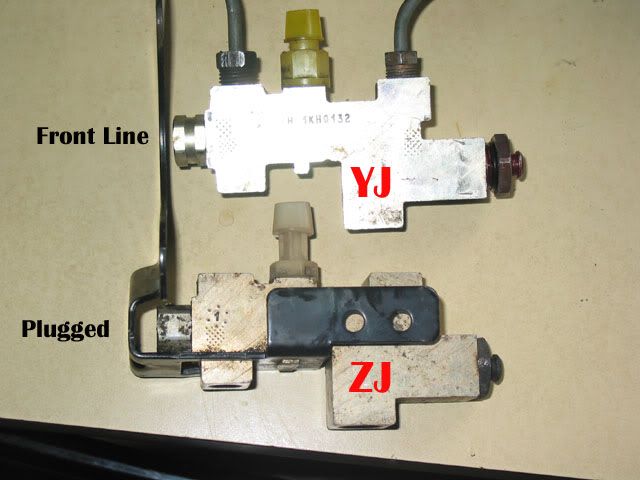 Proportioning valve leaking jeep