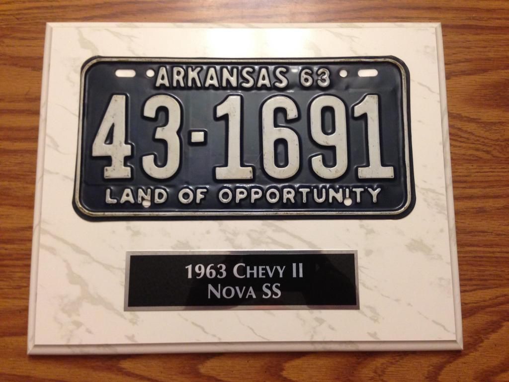 Original License plates Chevy Nova Forum