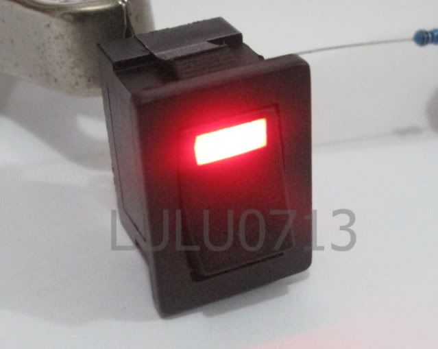 Red 3V LED Light on Off Rocker Switch 120V 250V 6A