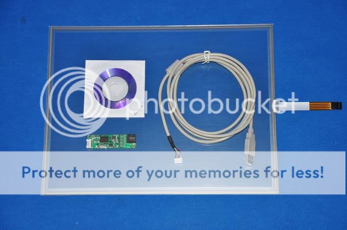 15.1 4 Wire Resistive Touch Screen Panel Kit USB Controller for 15