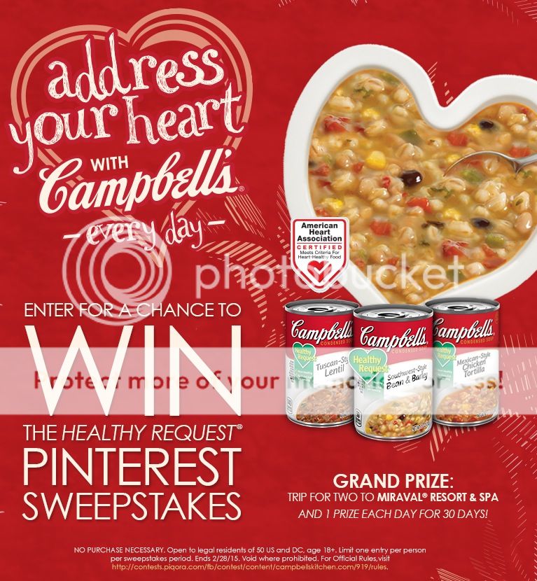 Address Your Heart with Campbell’s Pinterest Sweepstakes