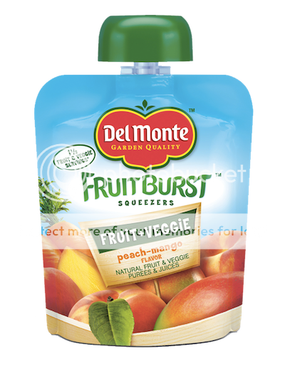 Del Monte Fruit Burst Squeezers -Peach-Mango